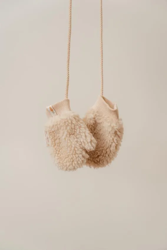 Little Dutch Teddy Mittens | Sand