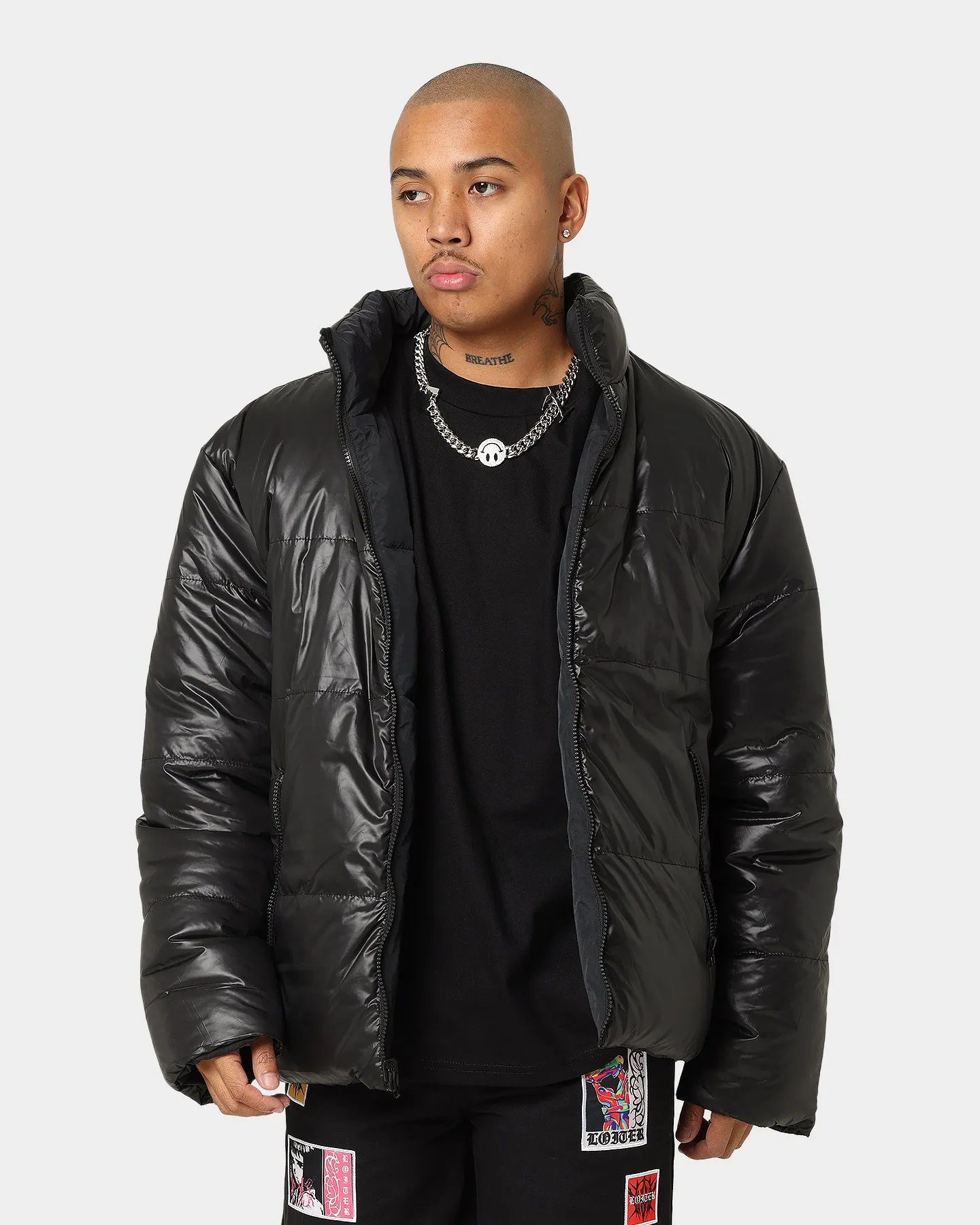 Loiter Certified Reversible Puffer Jacket Black