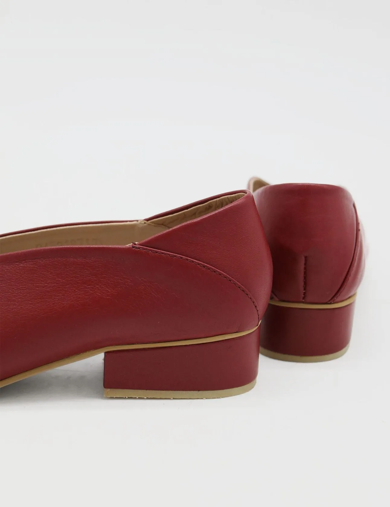 Louvre slip-on loafers in red leather womens shoes