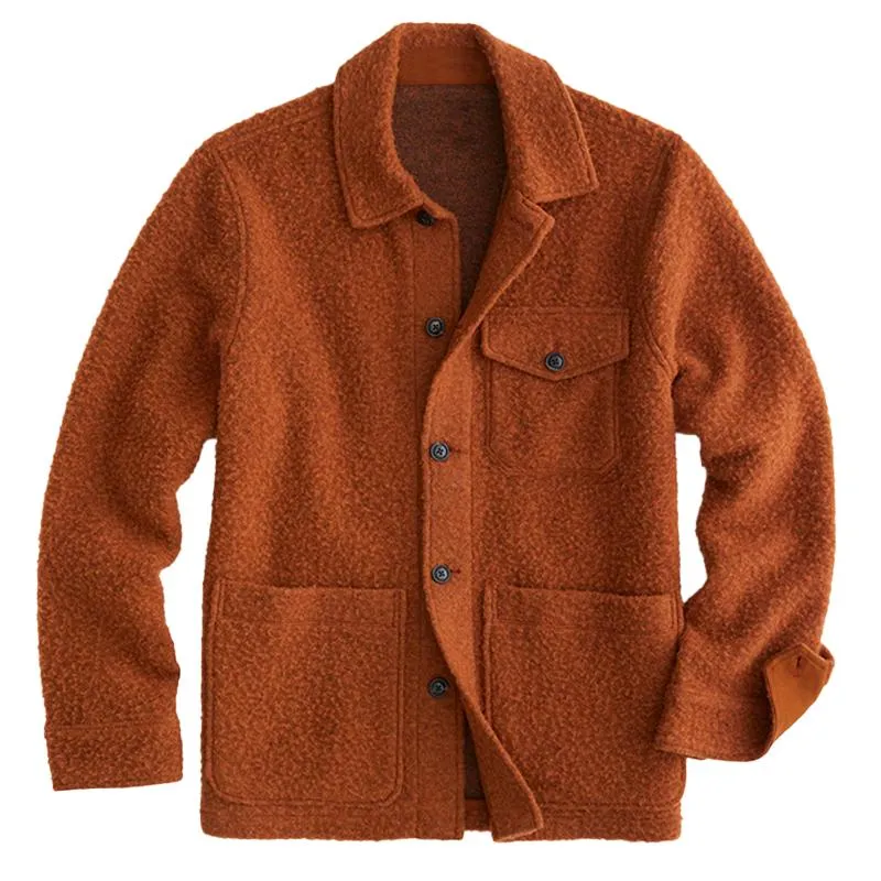 Men's Caramel Terry Jacket 65923751YM