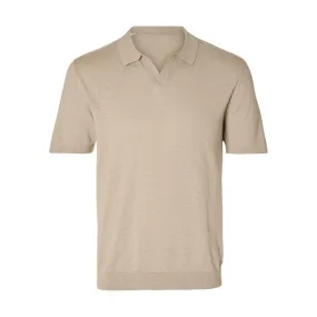 Men's Custom Plain Short Sleeve Knit Polo Shirt