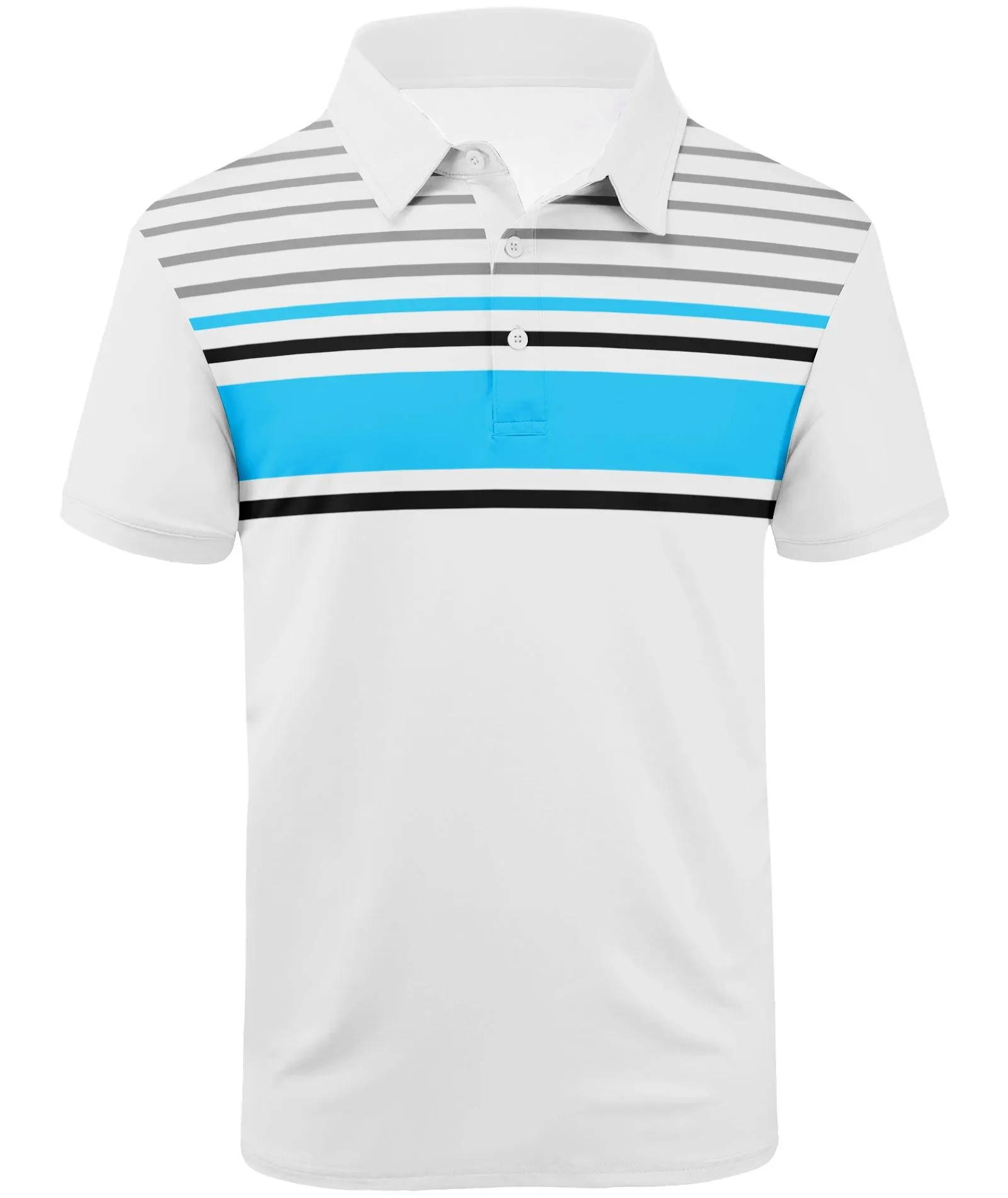 Men's Dry Fit Stripe Sports Polo Shirt-ZPK000767