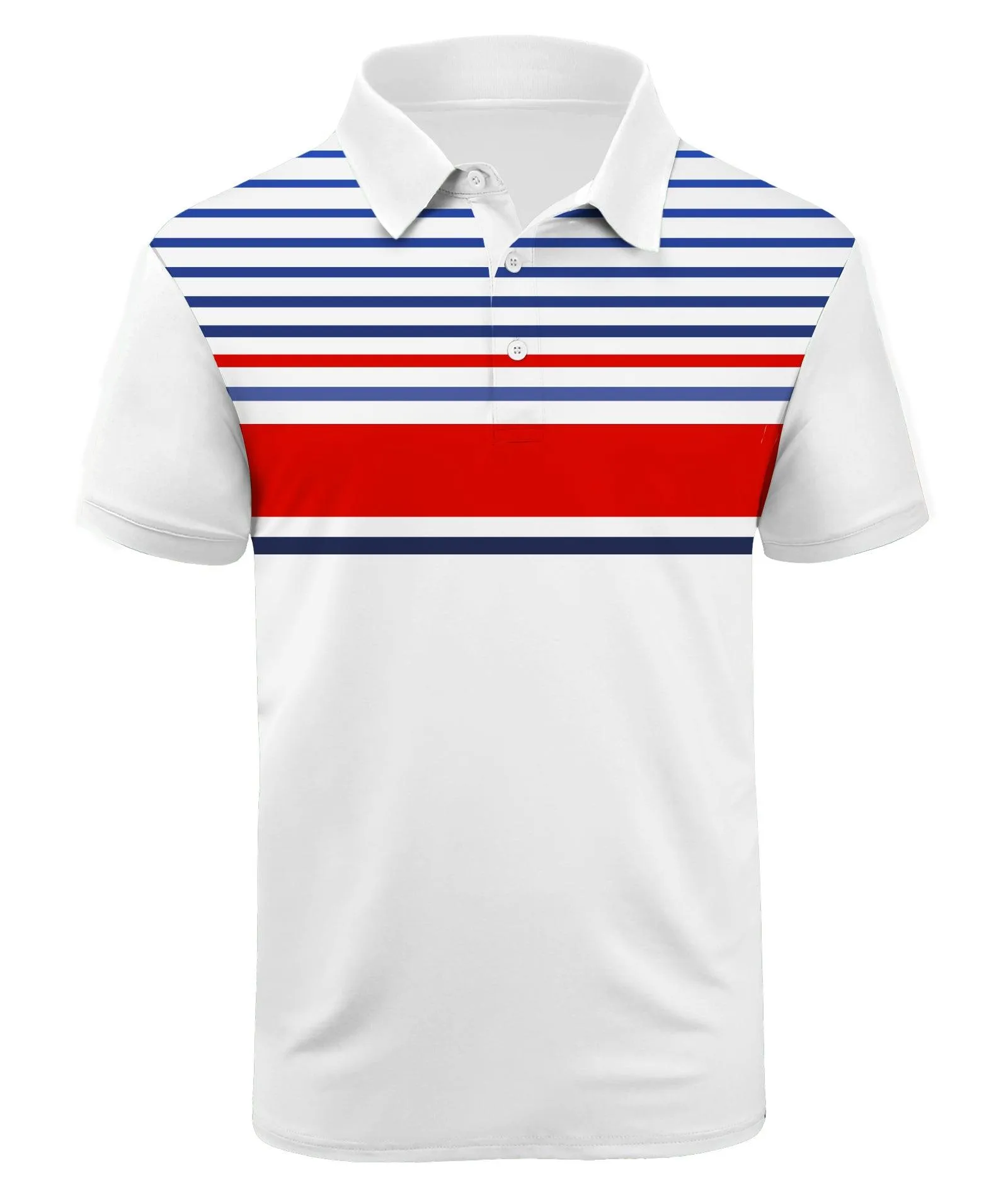 Men's Dry Fit Stripe Sports Polo Shirt-ZPK000767