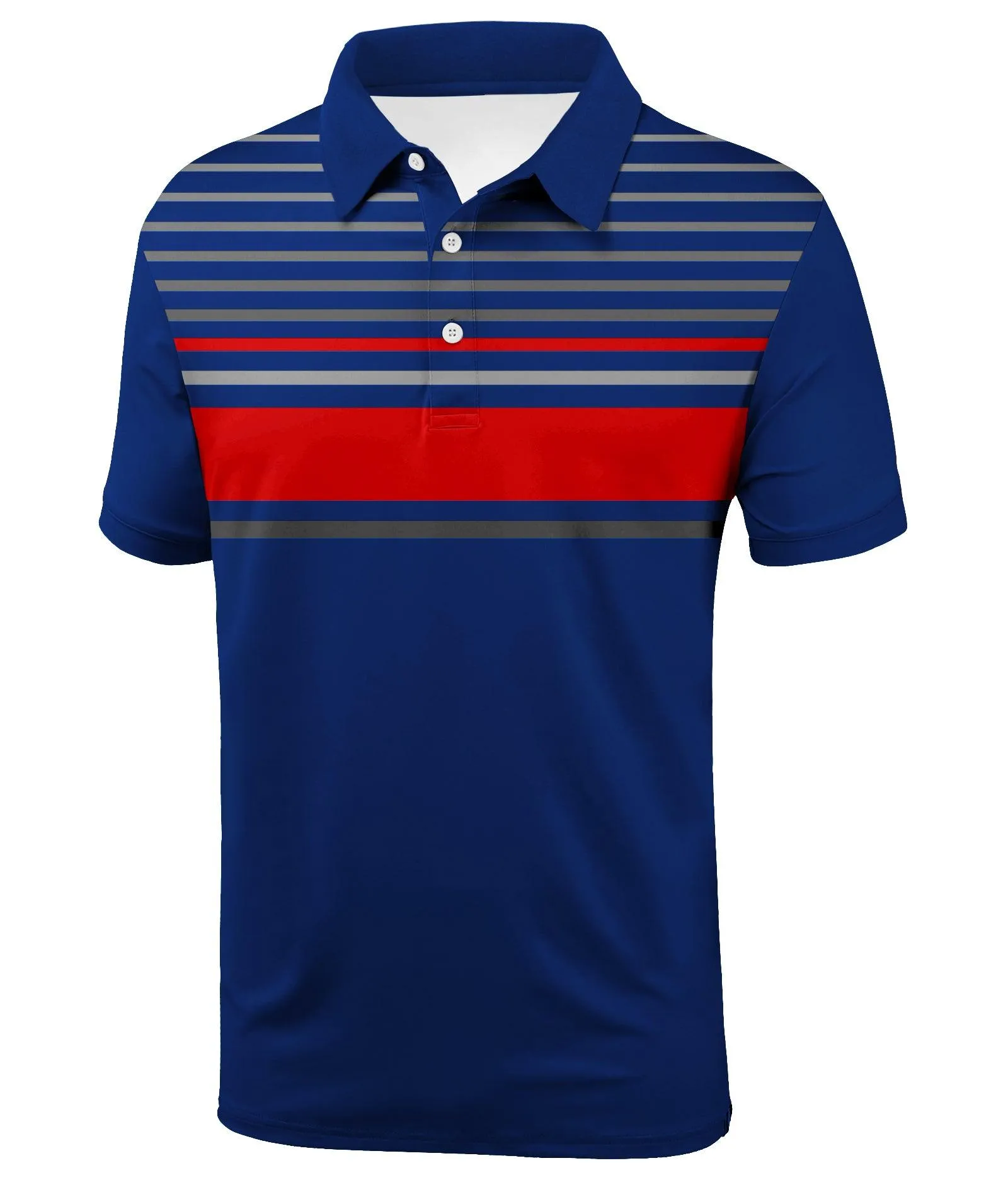 Men's Dry Fit Stripe Sports Polo Shirt-ZPK000767