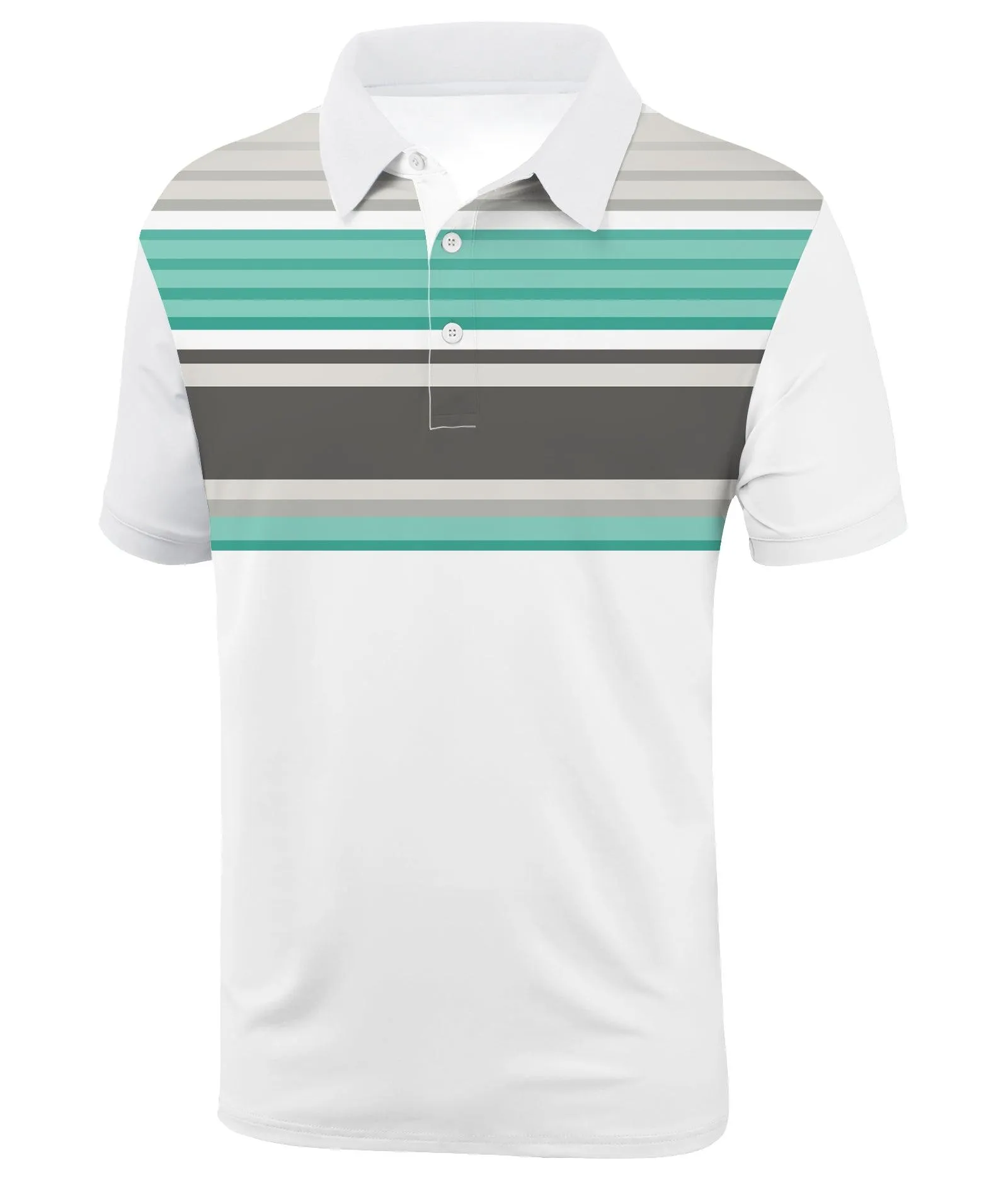 Men's Dry Fit Stripe Sports Polo Shirt-ZPK000767