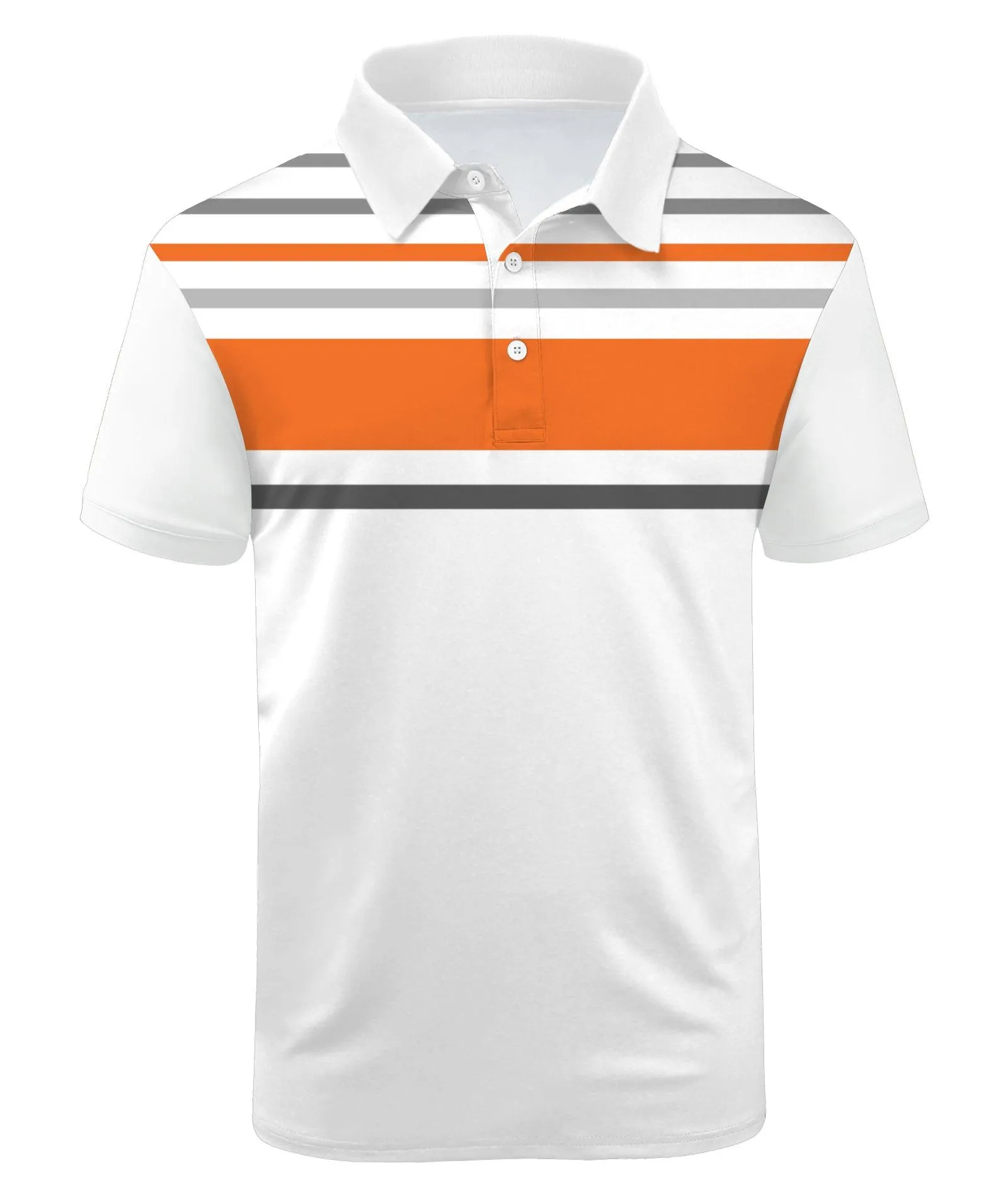 Men's Dry Fit Stripe Sports Polo Shirt-ZPK000767