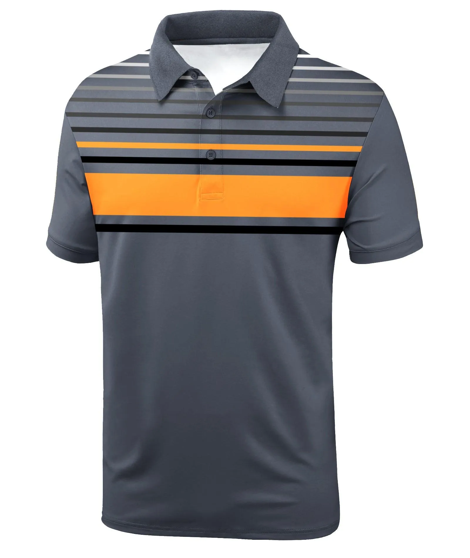 Men's Dry Fit Stripe Sports Polo Shirt-ZPK000767