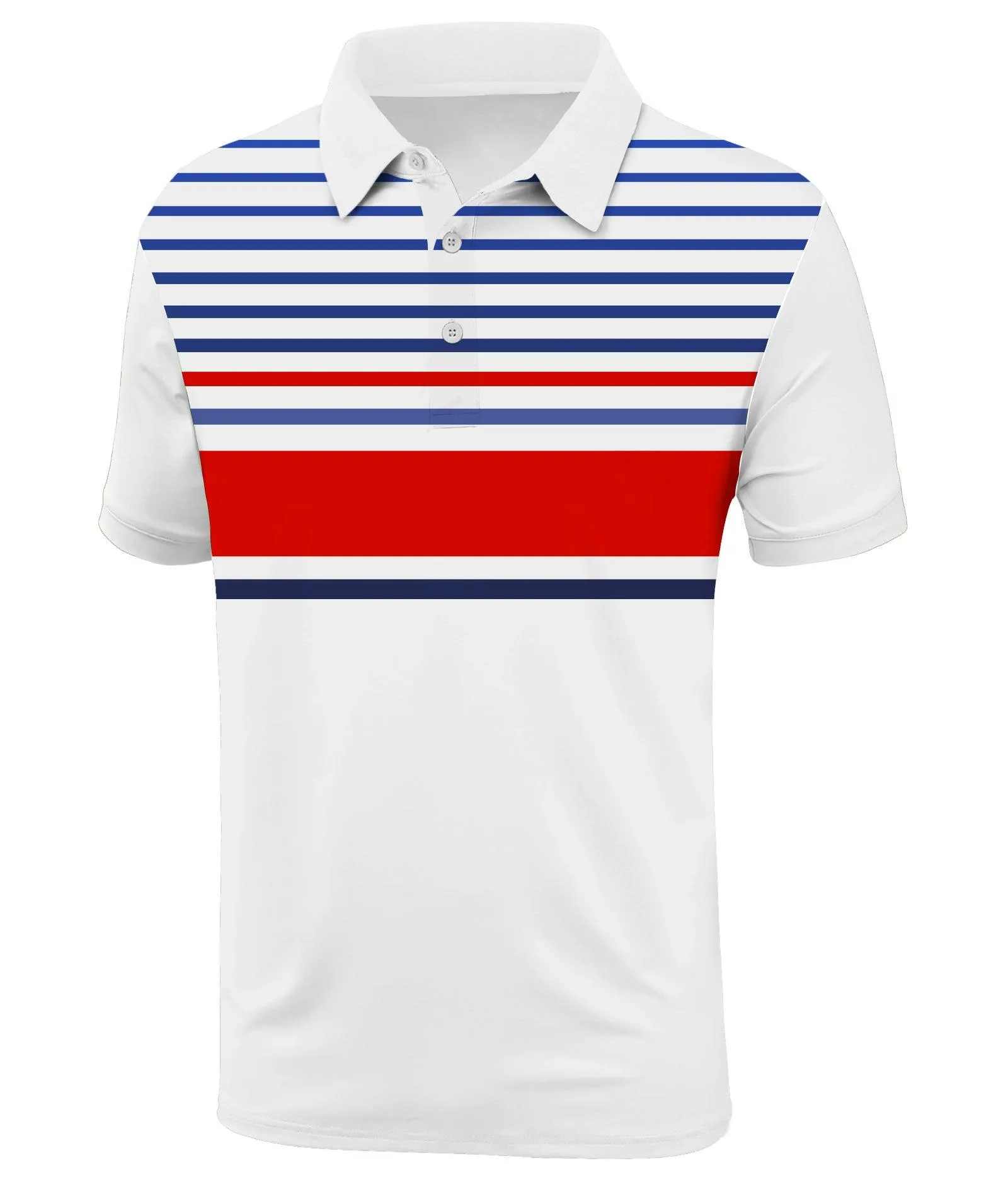 Men's Dry Fit Stripe Sports Polo Shirt-ZPK000767