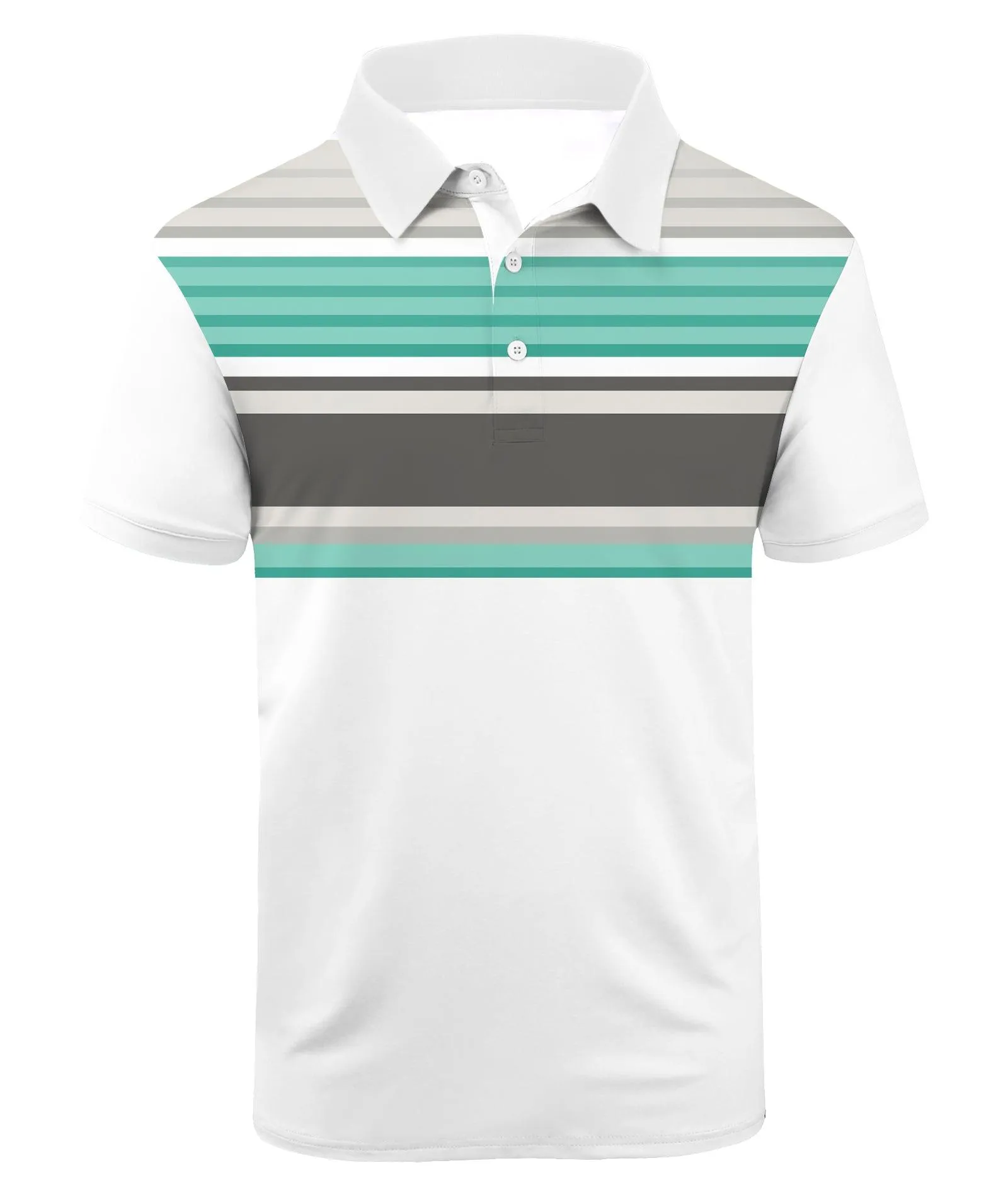 Men's Dry Fit Stripe Sports Polo Shirt-ZPK000767