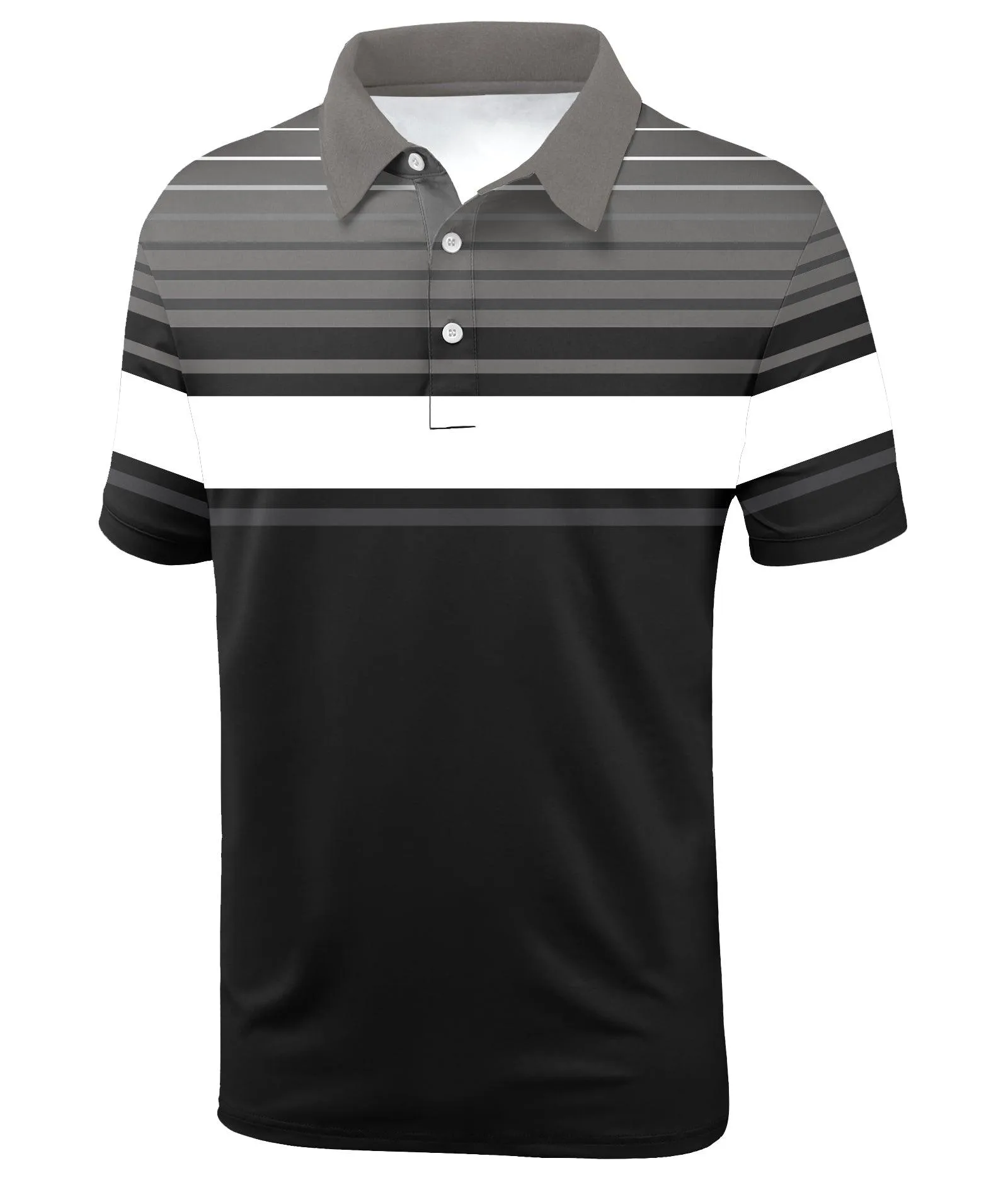 Men's Dry Fit Stripe Sports Polo Shirt-ZPK000767