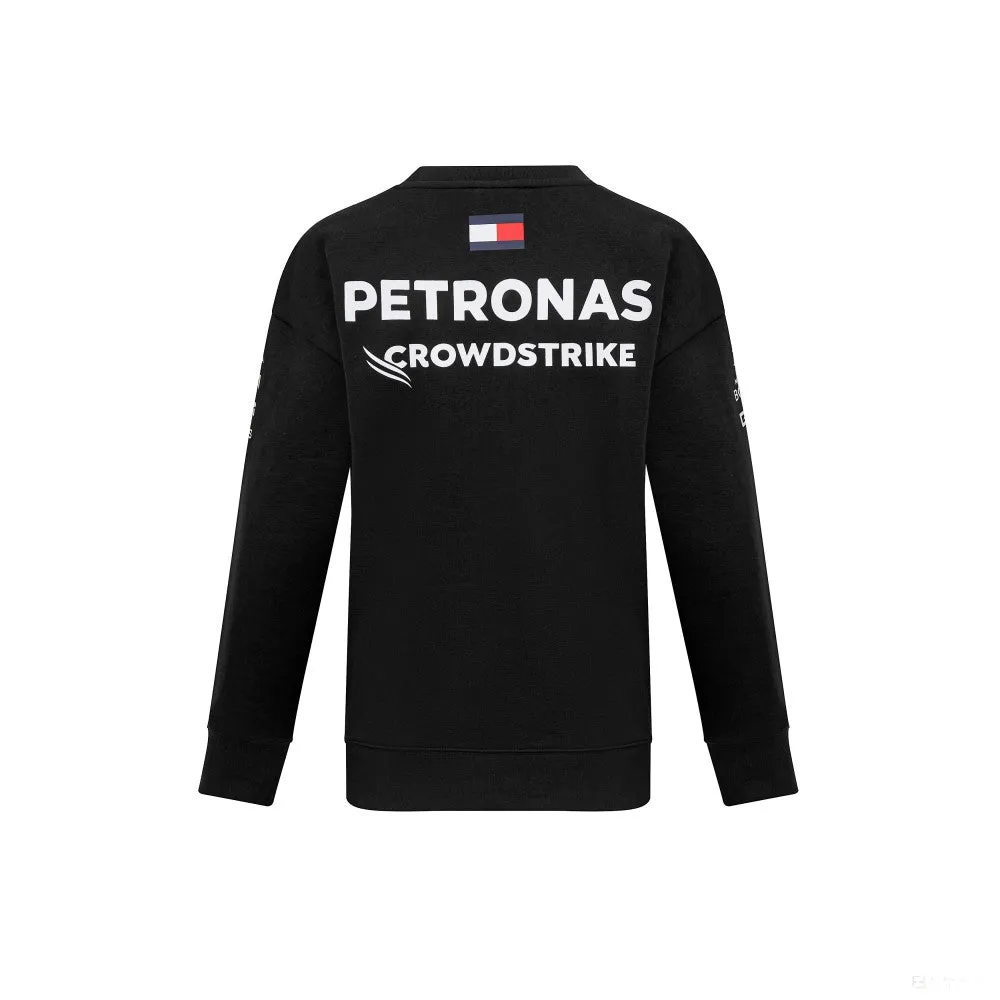 Mercedes Team Womens Crew Sweatshirt, Black, 2023