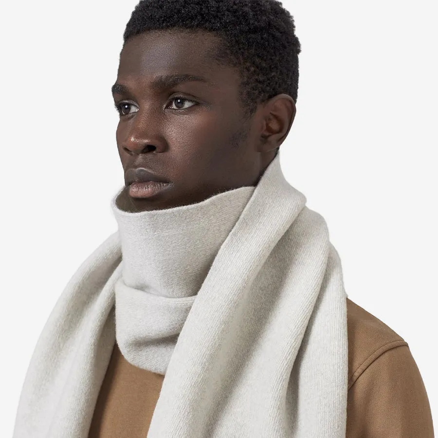 Merino Wool Scarf - Lava Grey