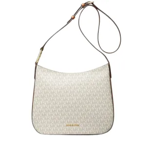 Michael Kors Kensington Vanilla/Acorn Large Crossbody Bag