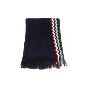 Missoni Black Wool Men Scarf