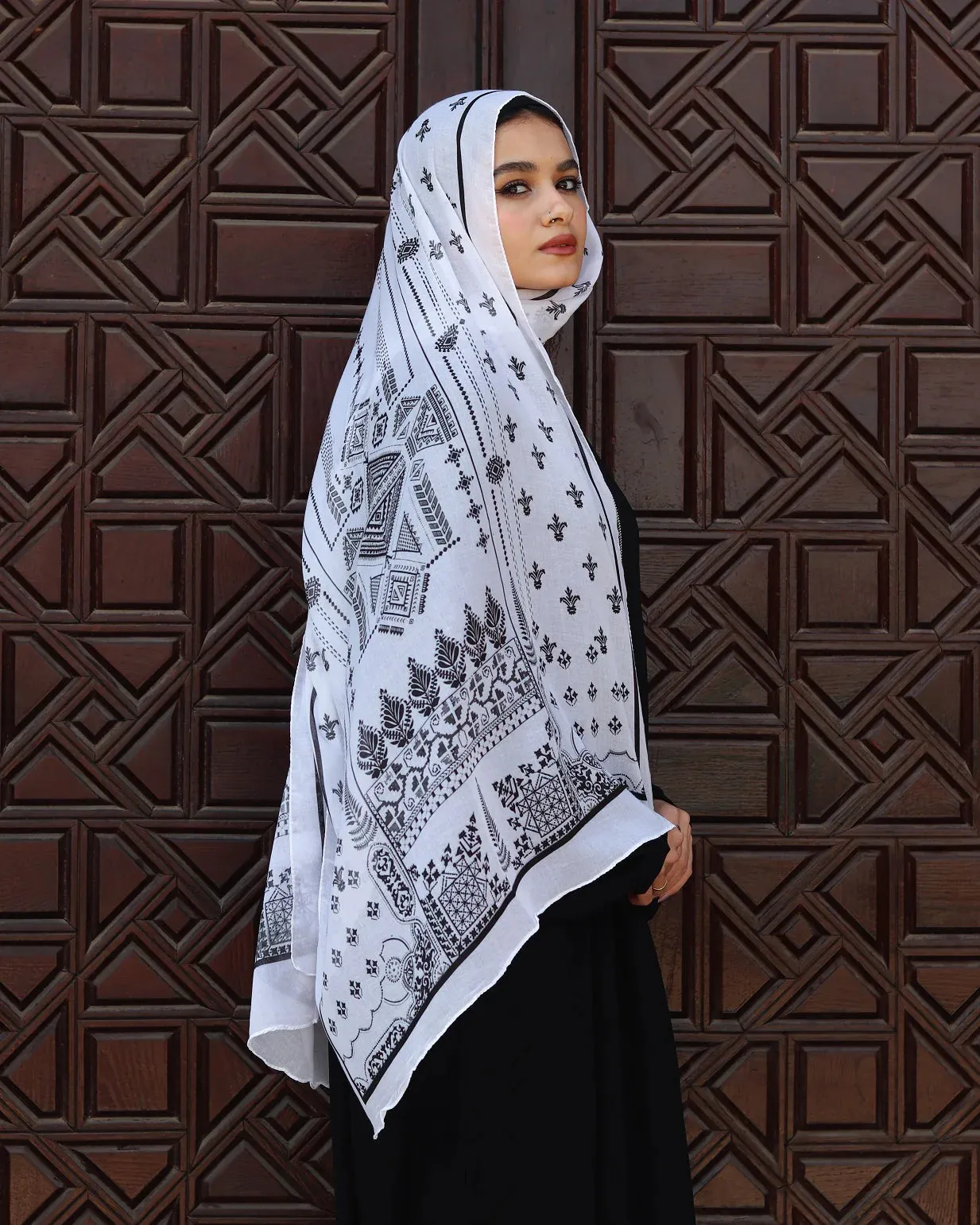 MY043   Hijab -Noor Modal Scarf  hijab  hijab/tudung  printed scarf  printed hijab  printed sacrf