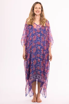 New Venus Dress Hand Block Printed in Chiffon SS224