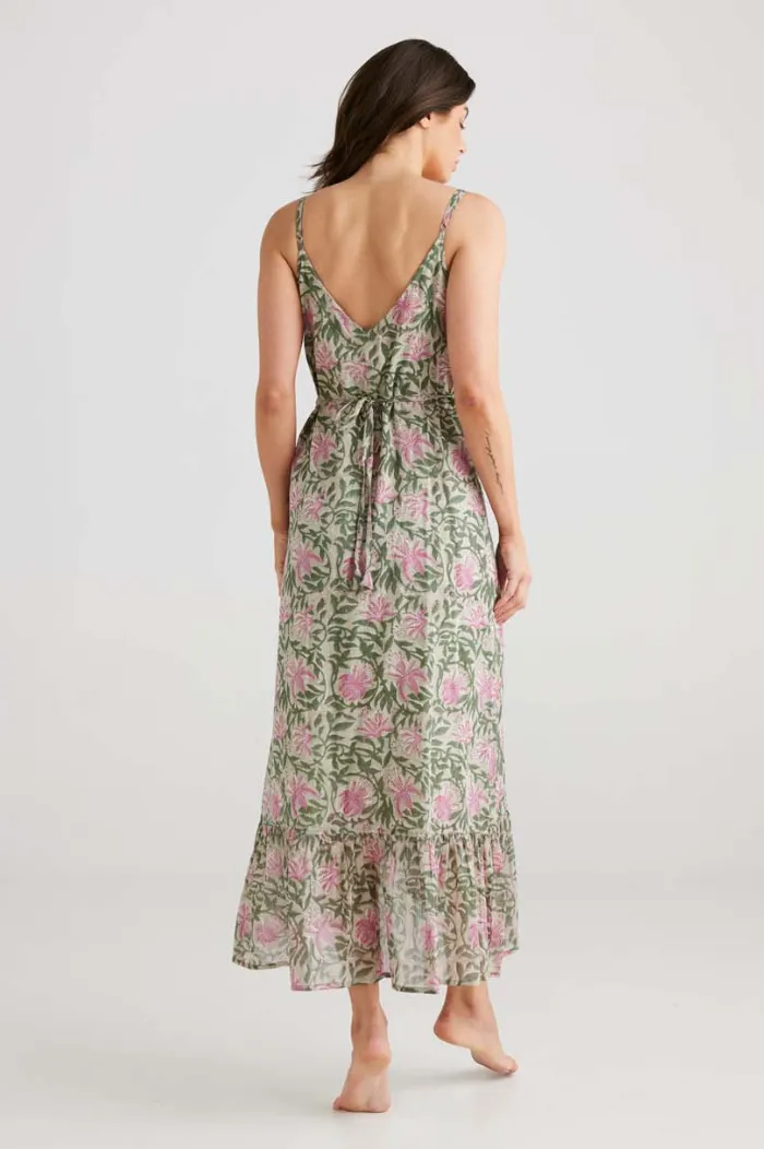 Oasis Dress, Lotus Vine