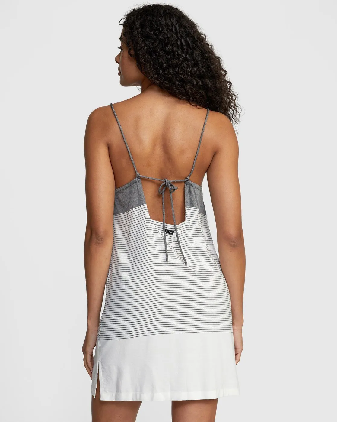 Odyssey Striped Tank Dress - Black