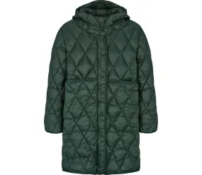 Oksana, Puffer Jacket - Dark Leaf