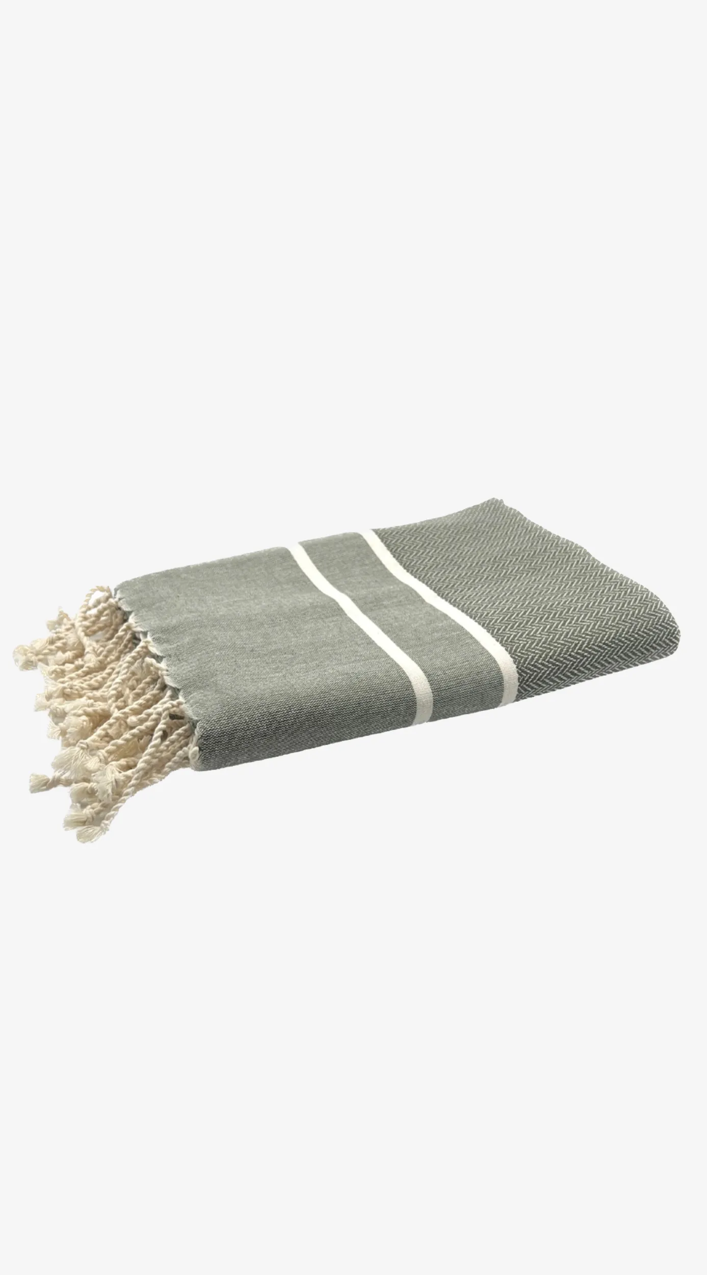 Olive Herringbone Fouta