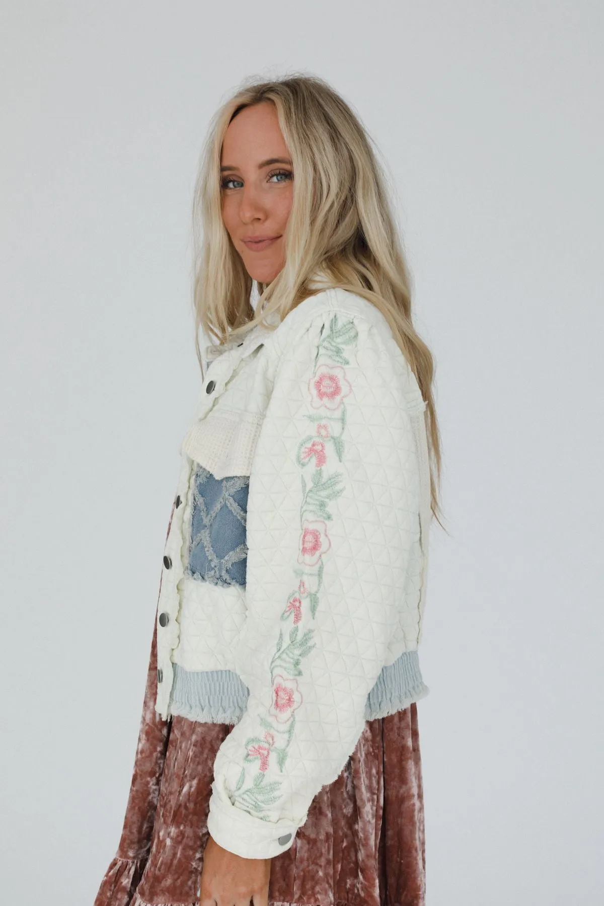 On The Vine Quilted Jacket - Ivory