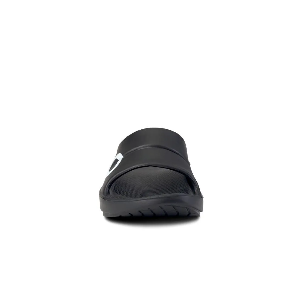 'OOFOS' Men's OOahh Sport Slide - Black / White