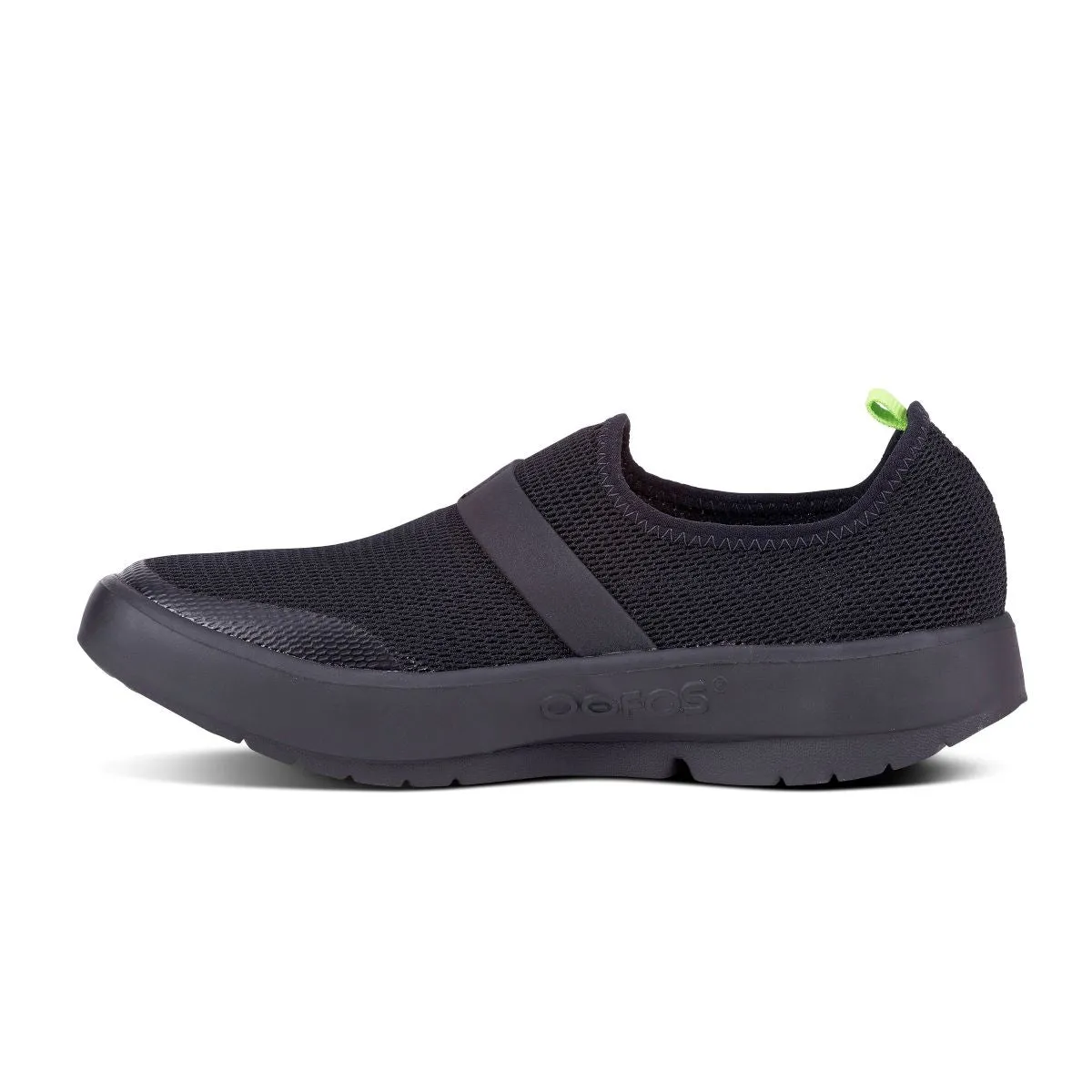 'OOFOS' Women's OOmg Low Slip On - Black / Black