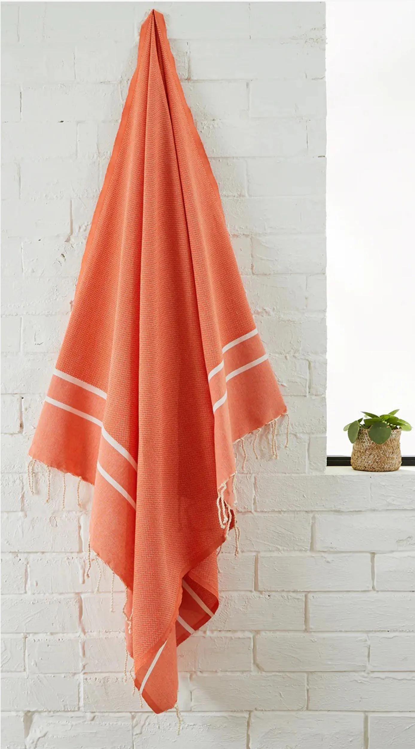 Orange Herringbone Fouta