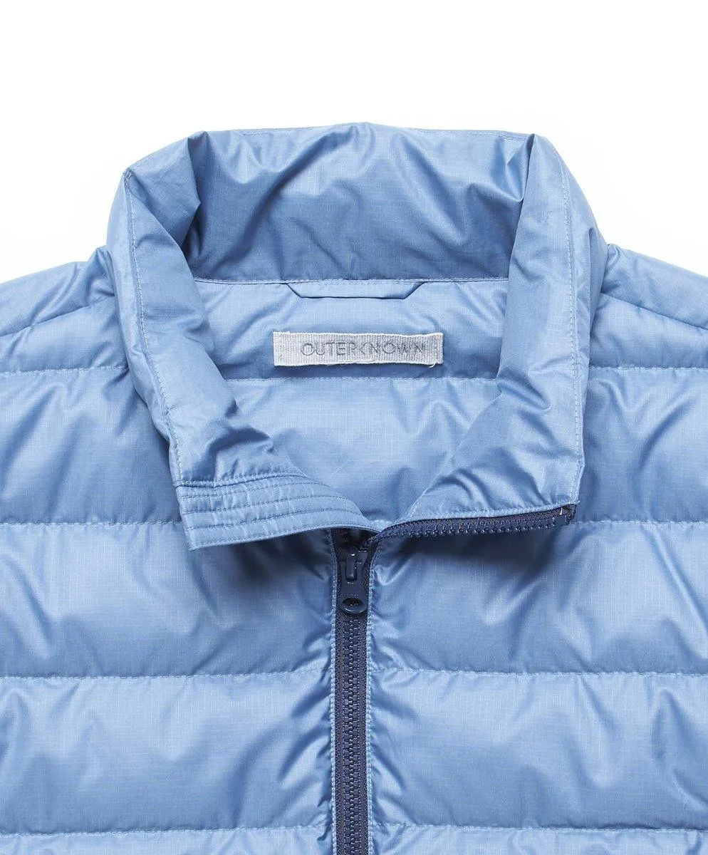 Outerknown puffer jacket light blue