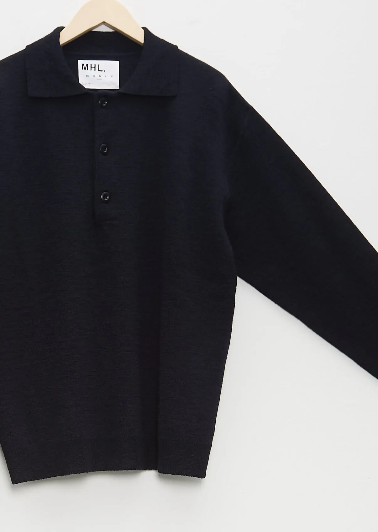 Oversized Knitted Polo Dry Wool