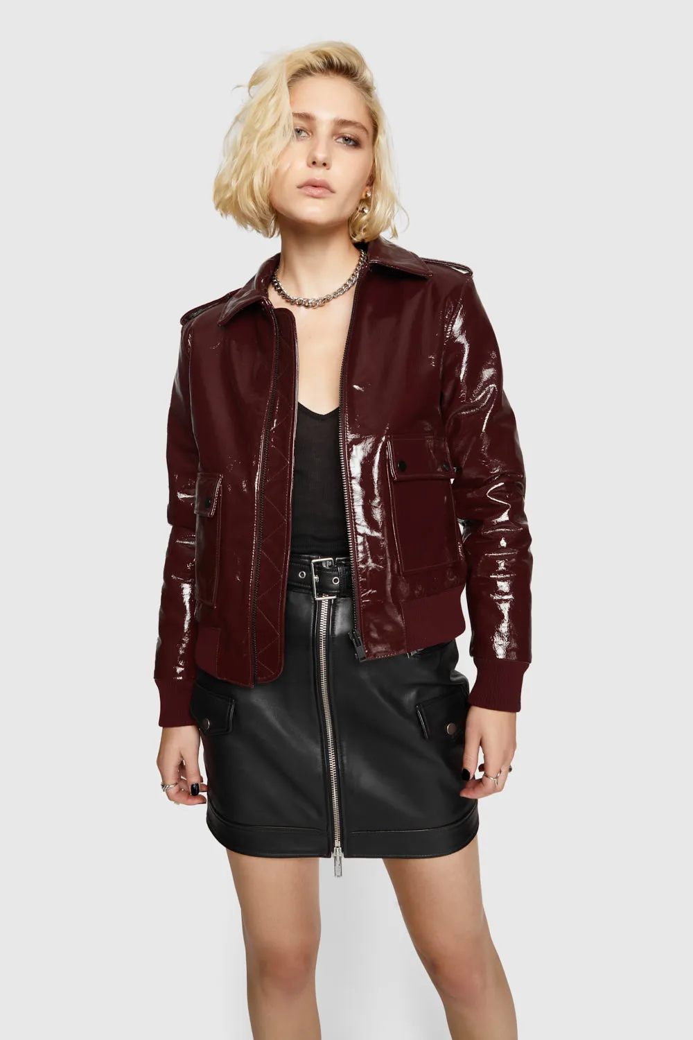 Patent Orly Aviator Jacket