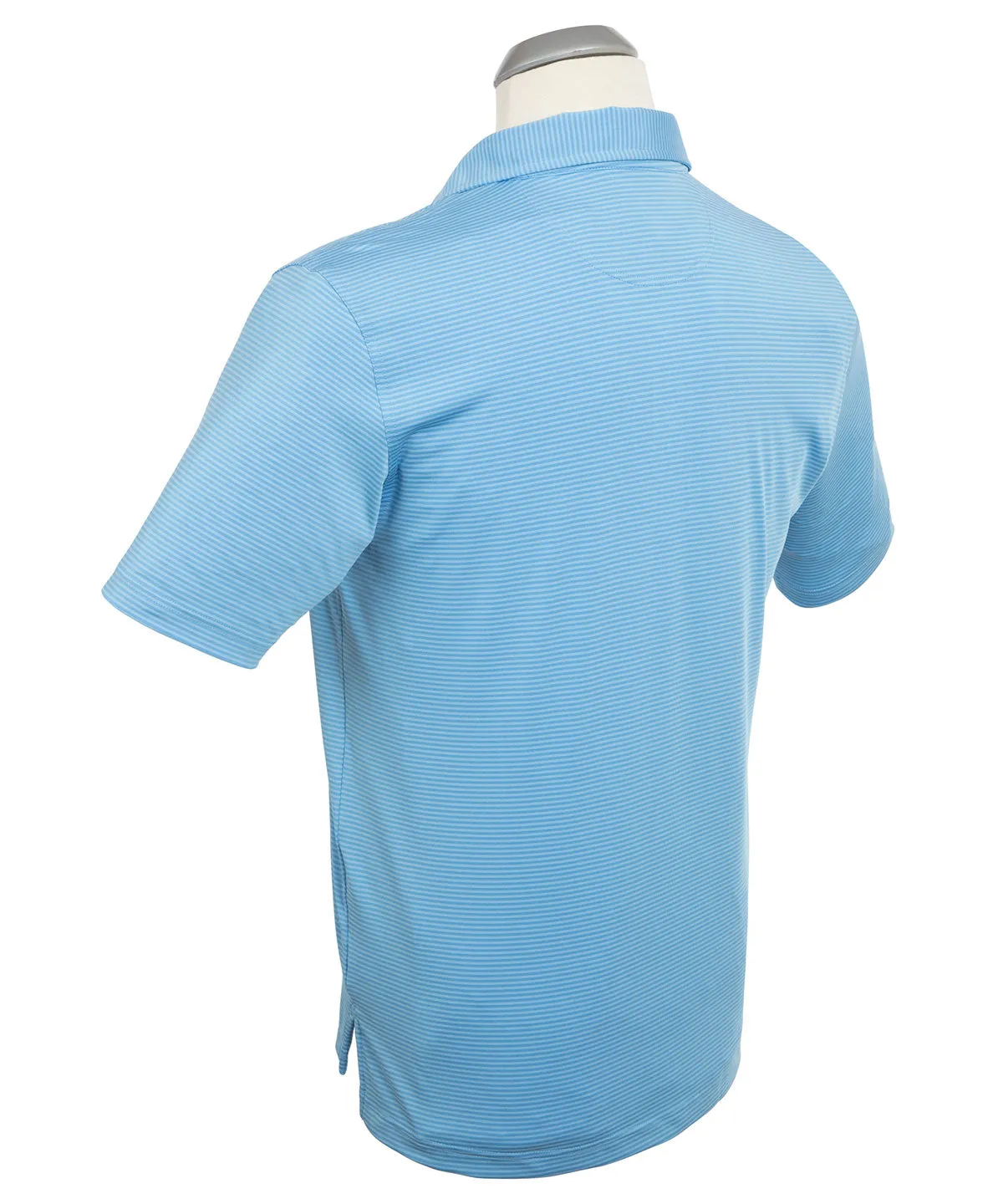 Performance Jersey Mini Tonal Feed Stripe Polo