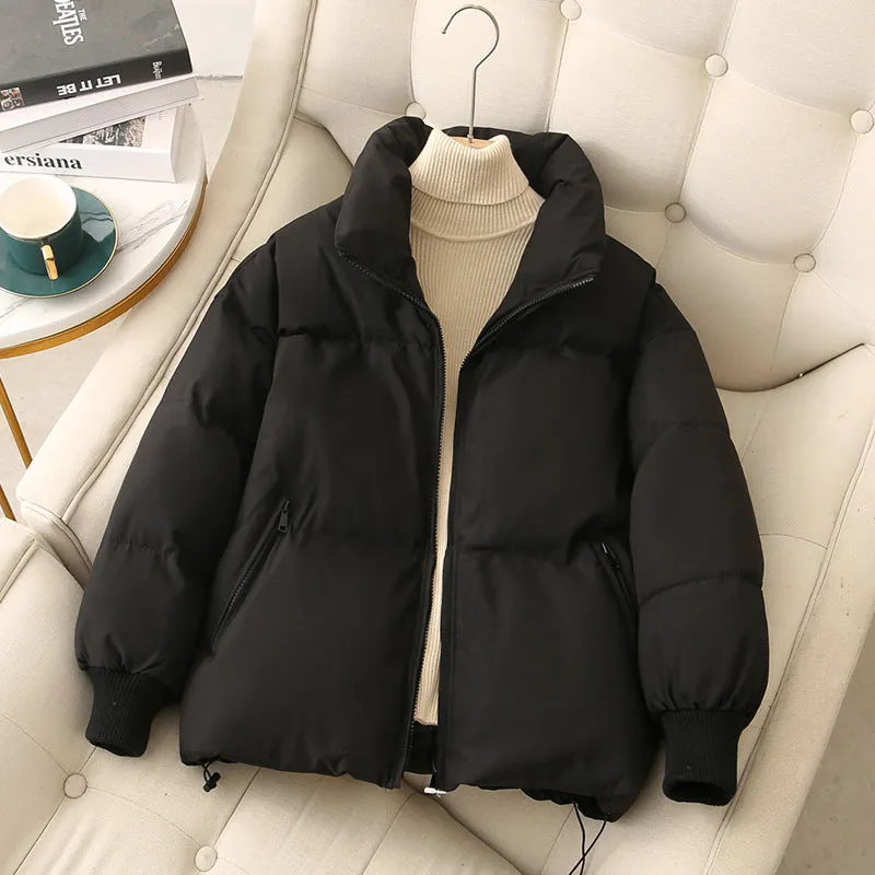 Popular down cotton-padded clothes, women's short bread clothes, thickened warm cotton-padded clothes, winter jackets, students, Korean version of Ins cotton-padded jackets