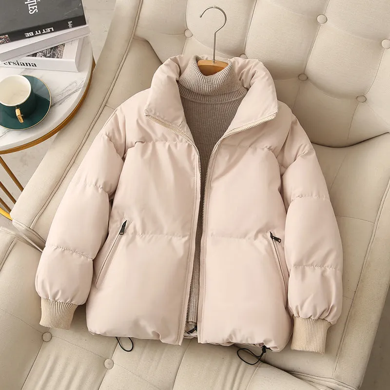 Popular down cotton-padded clothes, women's short bread clothes, thickened warm cotton-padded clothes, winter jackets, students, Korean version of Ins cotton-padded jackets