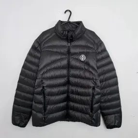 Preowned Polo Sport Ralph Lauren Mens Midweight Puffer Jacket Size XL Grey Full-Zip Down.