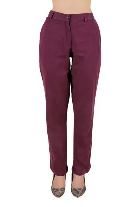 Purple Pure Cotton Pants