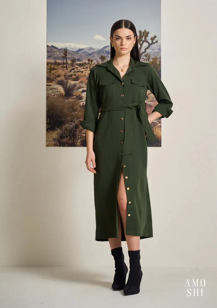 Relaxed fit 2 in 1 Trench Coat Dress - Women