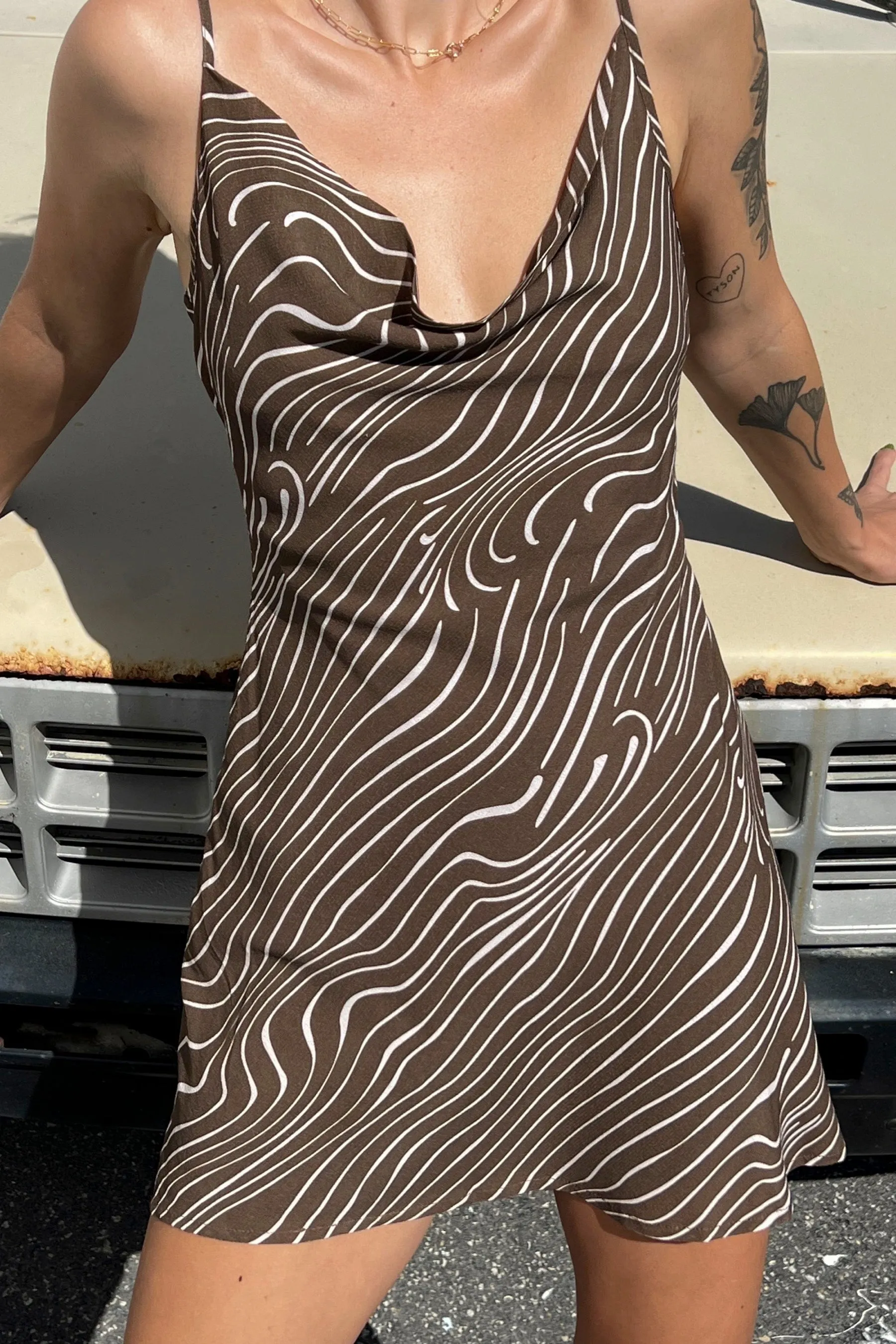 Retro Zebra Lola Mini Dress