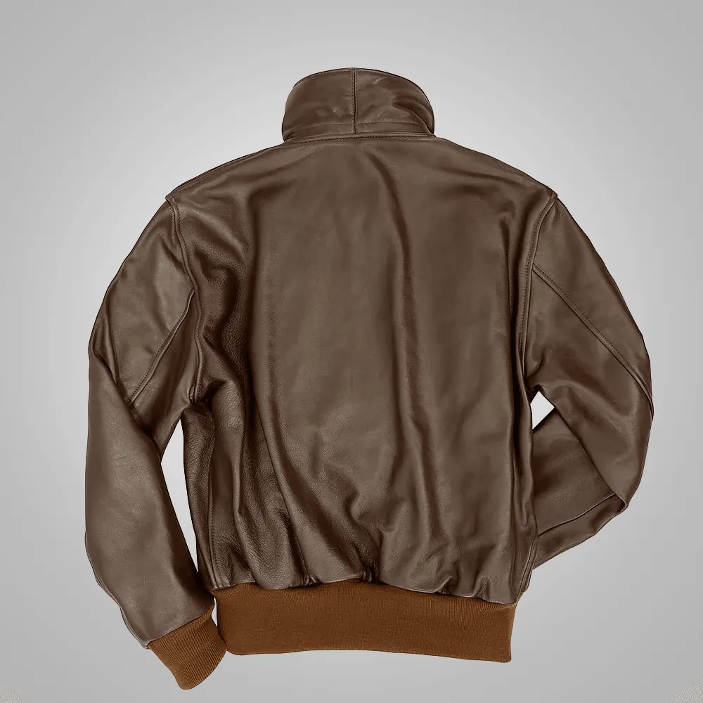 Sheepskin Aviator Leather Jacket