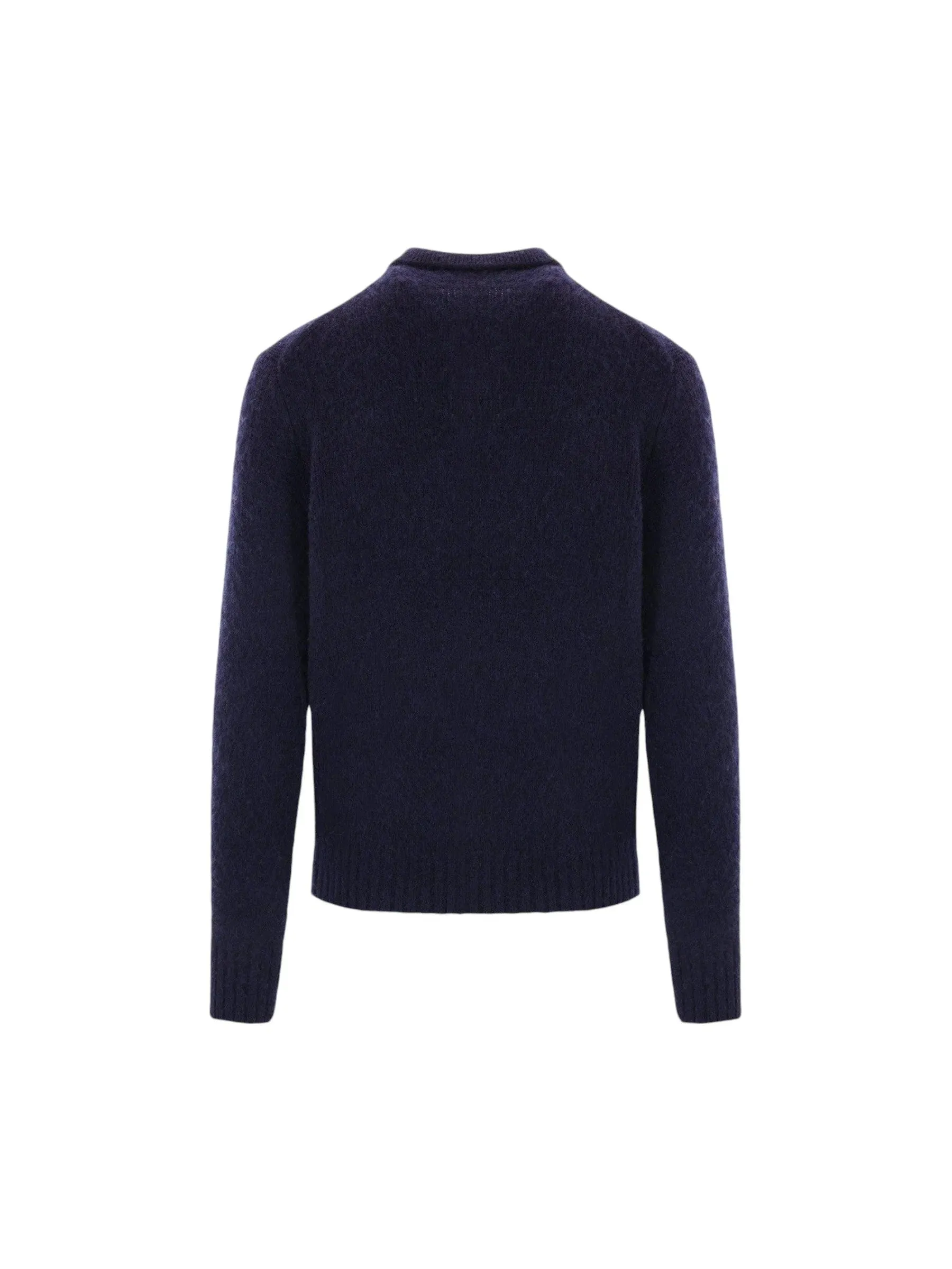 Shetland Wool Polo Sweater