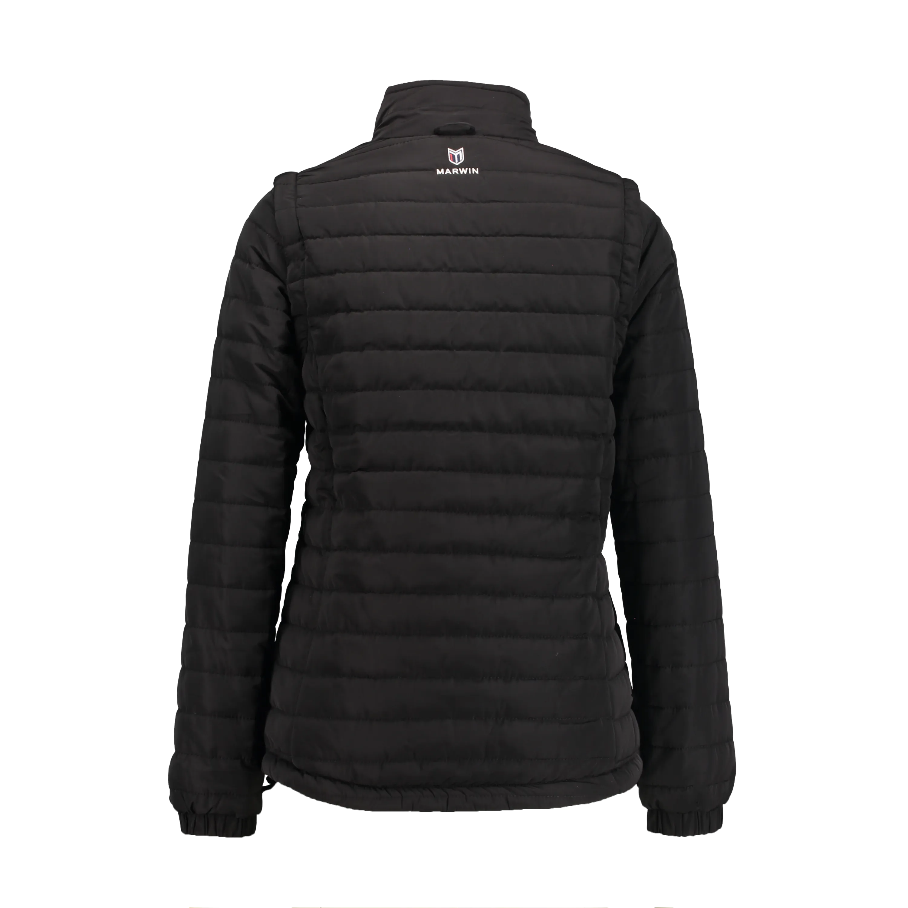 Sierra Black Women's Puffer Jacket Removable Arms