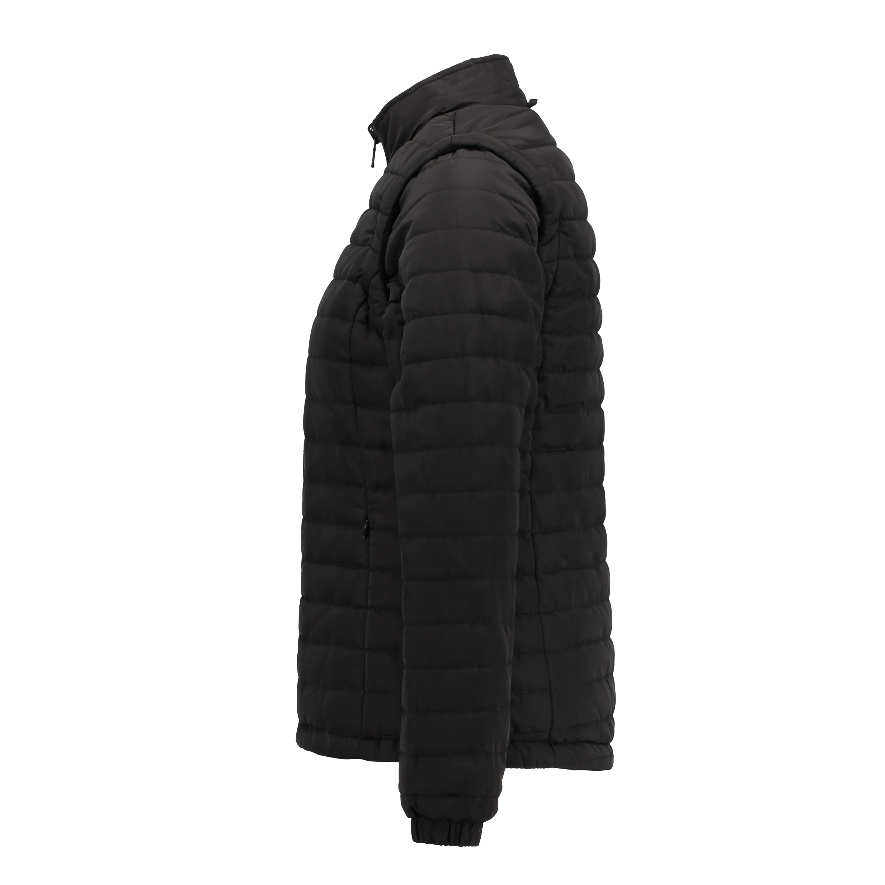 Sierra Black Women's Puffer Jacket Removable Arms