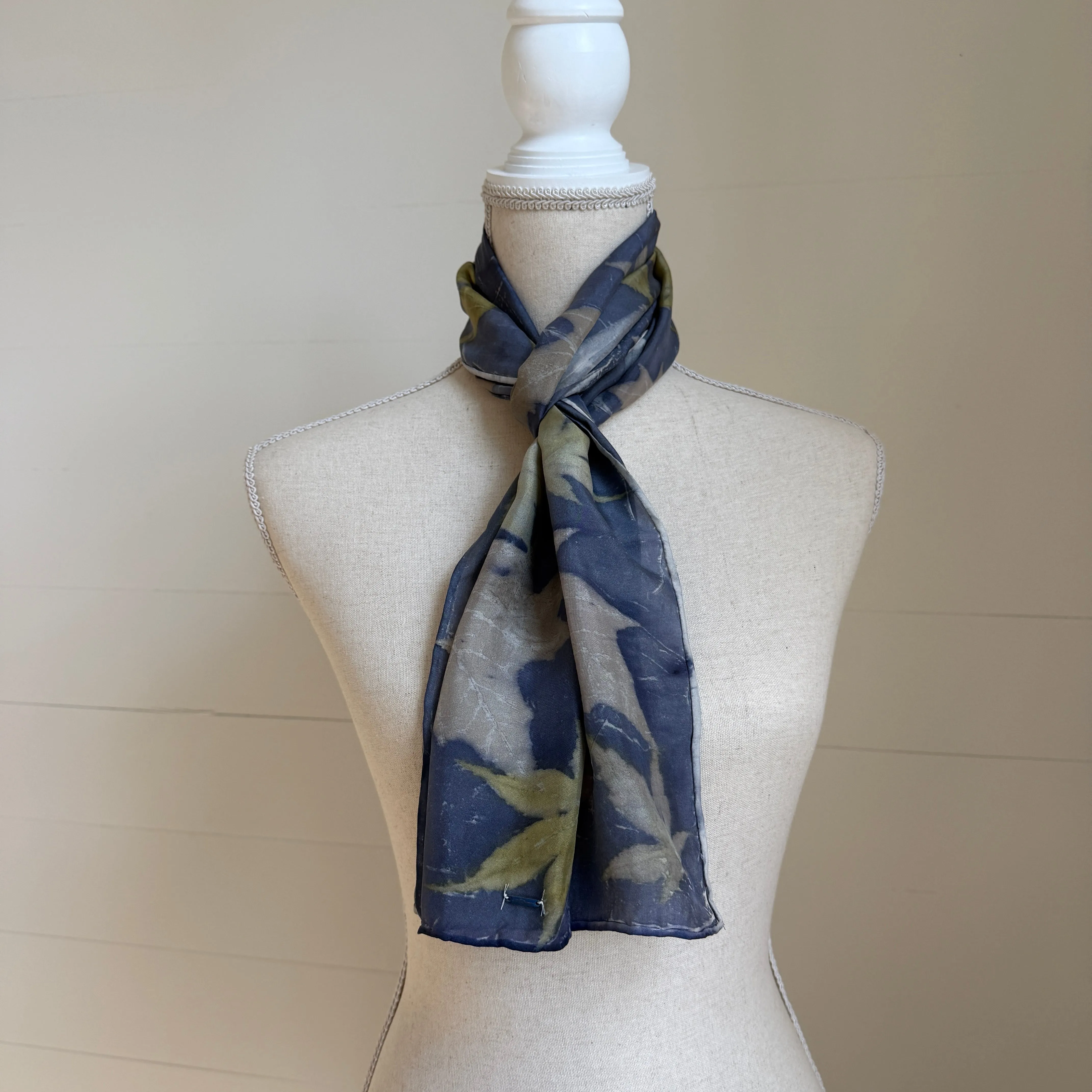 Silk Scarf | "Linda" Dark Logwood