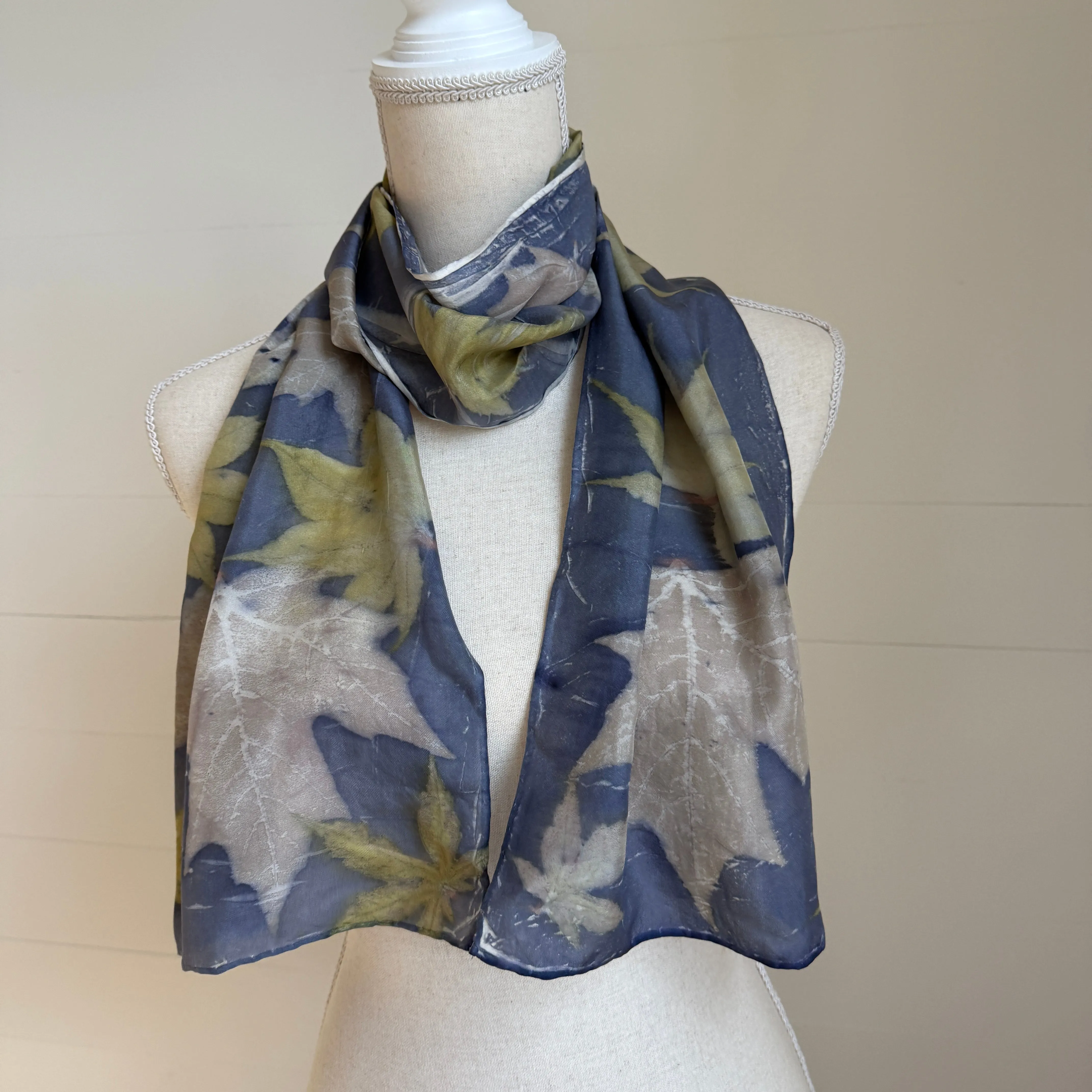 Silk Scarf | "Linda" Dark Logwood