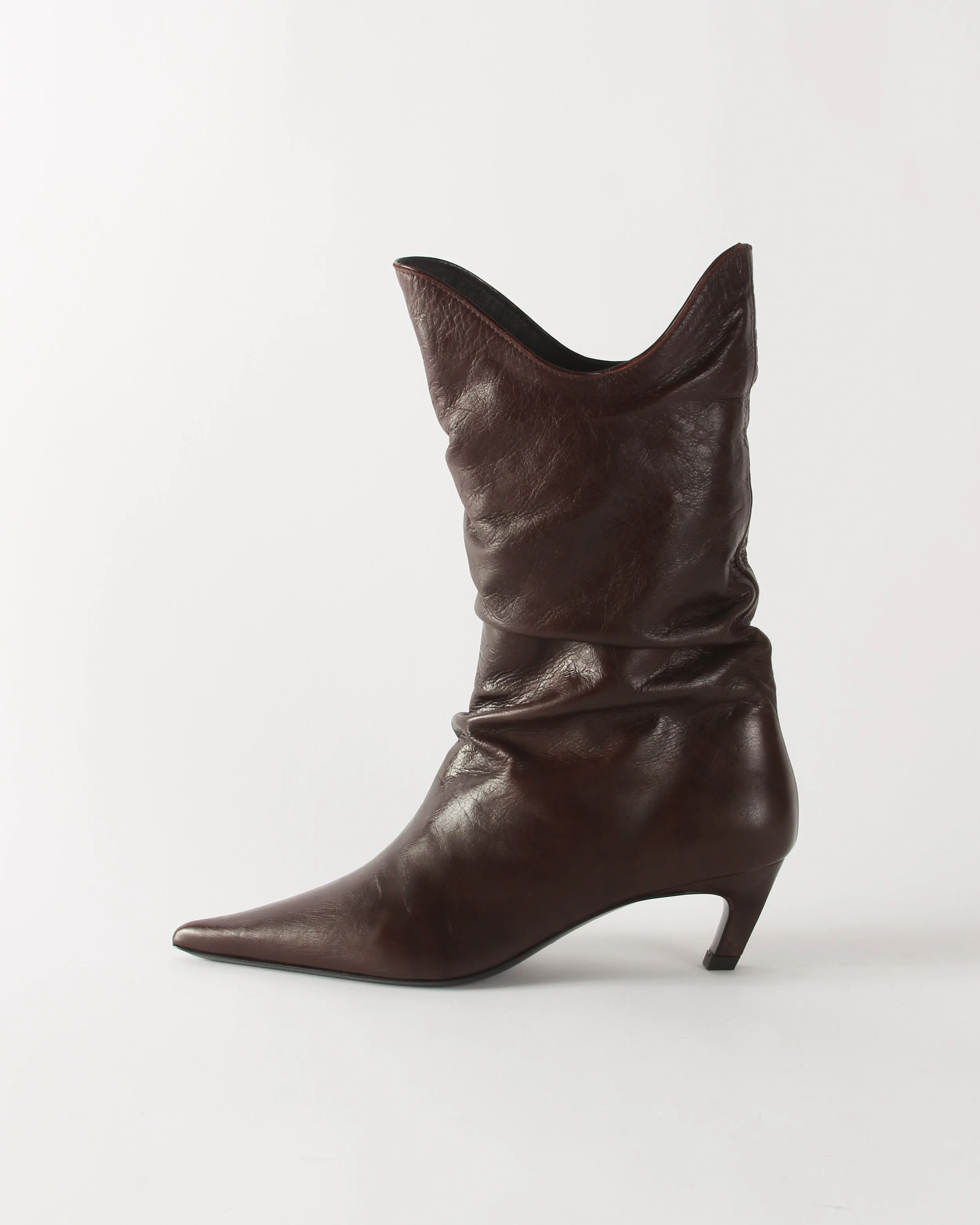 Slouchy Boot Leather Cappuccino