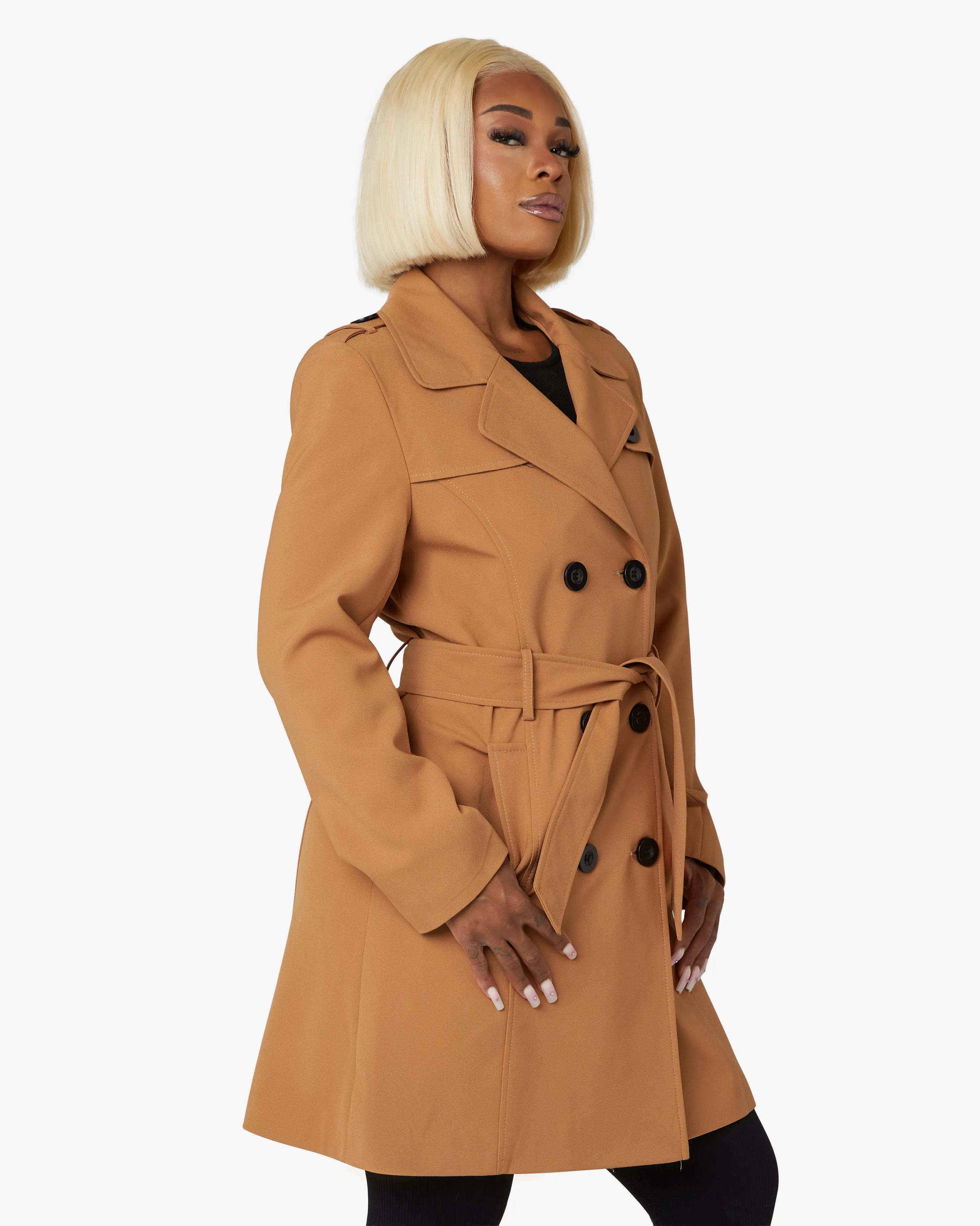 Spring/Summer Military Double Breasted Trench Coat (9049-SP)