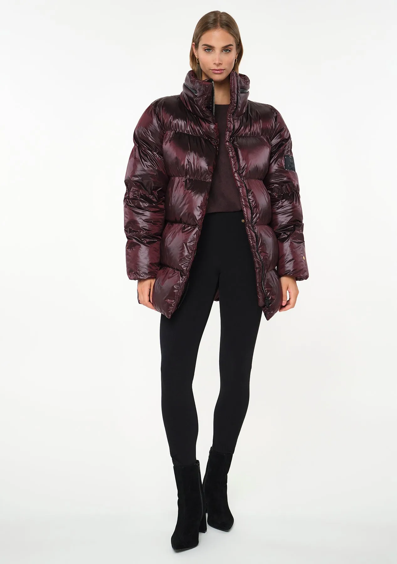 SQN Puffer Jacket tawny port