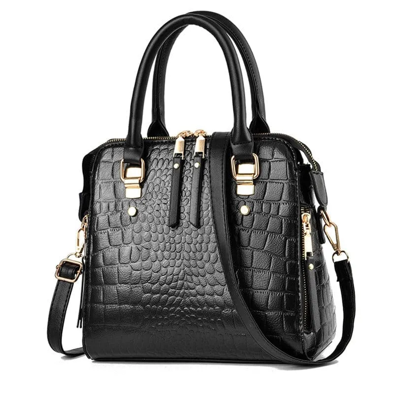 Stylish Ladies Crocodile Print Crossbody Shoulder Bag for Every Occasion