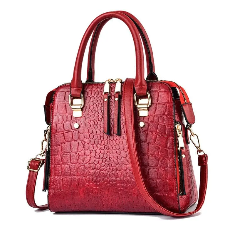 Stylish Ladies Crocodile Print Crossbody Shoulder Bag for Every Occasion