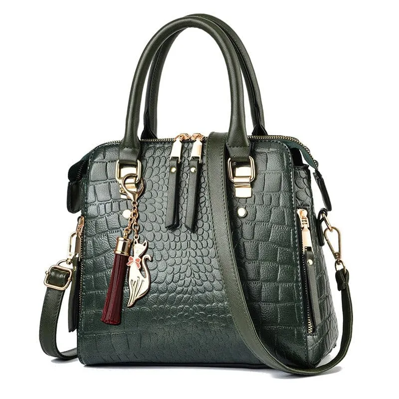 Stylish Ladies Crocodile Print Crossbody Shoulder Bag for Every Occasion